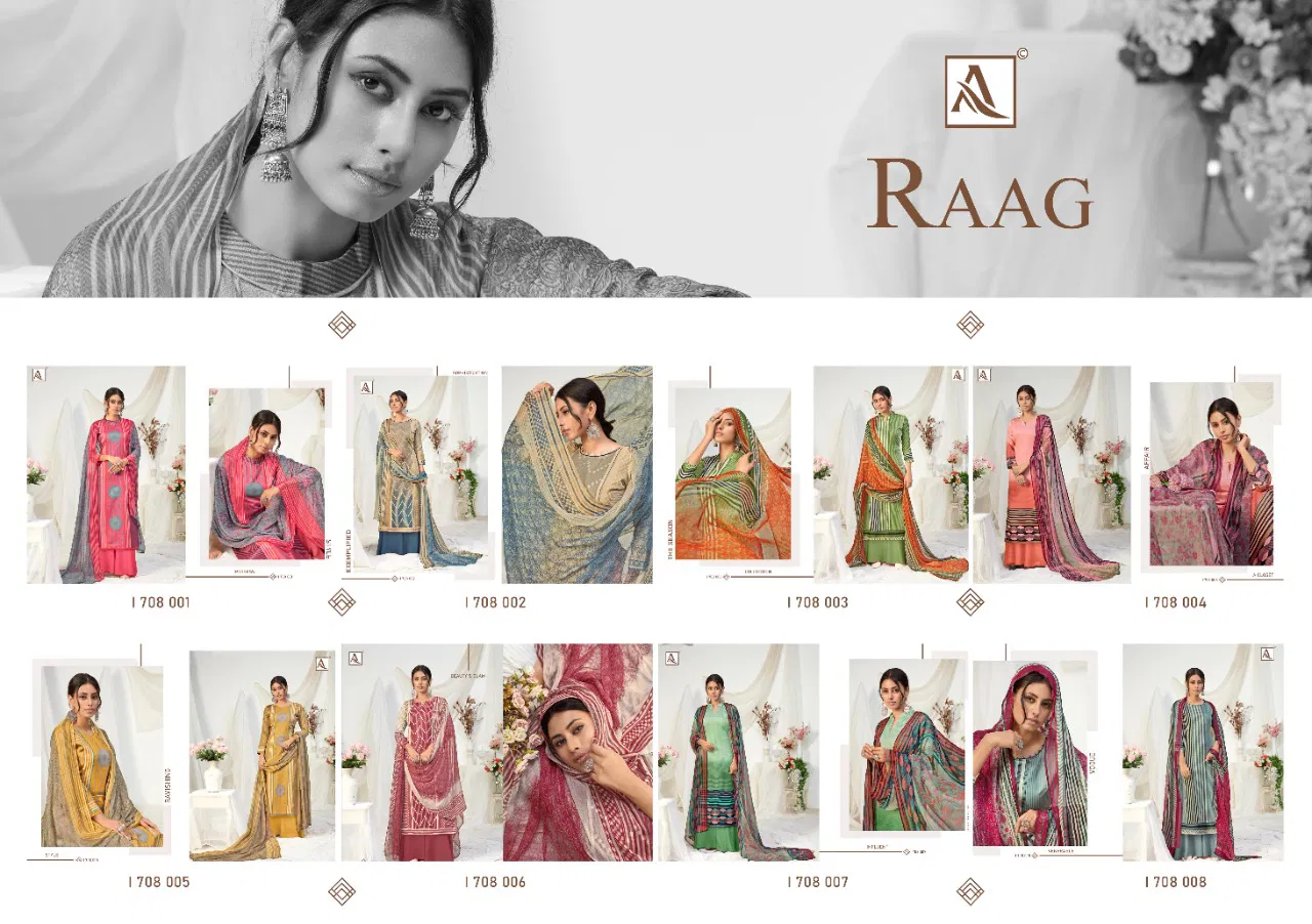 Alok Raag Latest Fancy Pure Cotton Digital Printed Dress Material